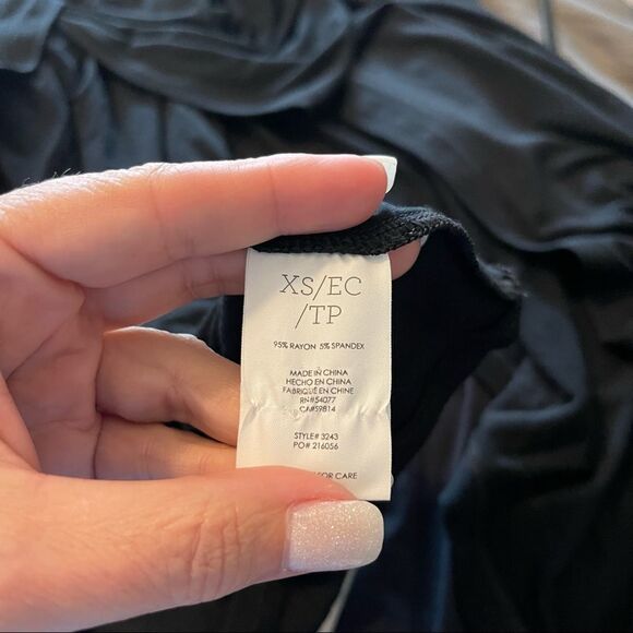 Cabi Beyond Tee Tank Long Stretchy Top Layered 3243 Black Tunic XS - Picture 3 of 3